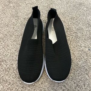 women’s black slip on shoes size 40 (9.5)